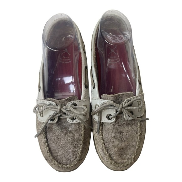 Twisted X Women’s Dusty Tan/White Leather Driving Slip On Moccasins - Picture 9 of 9